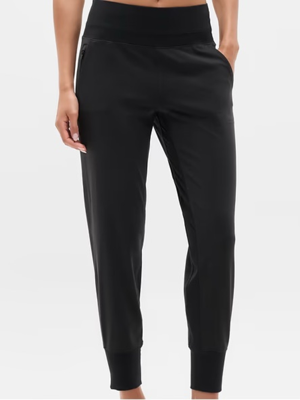 Athleta Venice Classic Black High-Rise Joggers size Medium
